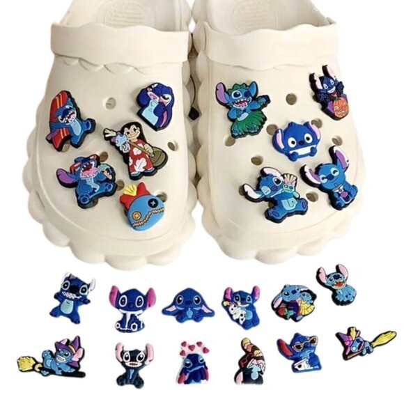 NWT Stitch 26pcs CROCS Charms - Silicone Shoe Ornaments - Lilo & Stitch. - Picture 1 of 4